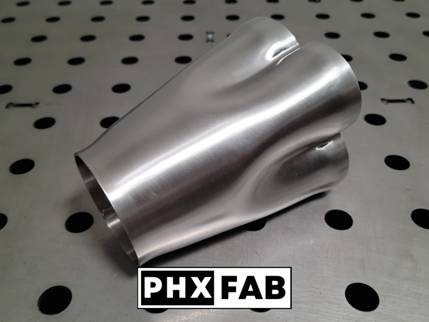 1 1/2" Inlet 2 1/8" Outlet 4 Into 1 Weld On Merge Collector 304 Stainless Steel