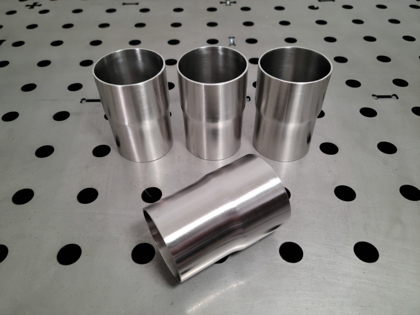 (4) 2" OD to 2" ID x 3" Length 304 Stainless Steel Adapters